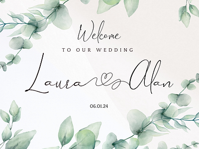 Wedding Welcome Poster design event poster flyer graphic design poster wedding