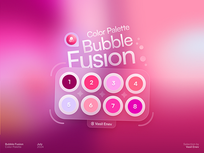 🫧 Bubble Fusion background berry blurred bubble candy color cotton flamingo fusion gradient magenta pack palette peach pink rose swatch ui wallpaper