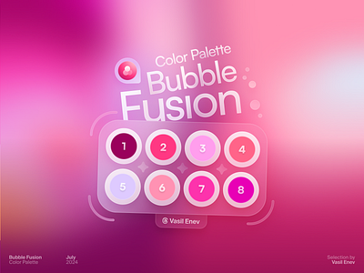 🫧 Bubble Fusion background berry blurred bubble candy color cotton flamingo fusion gradient magenta pack palette peach pink rose swatch wallpaper