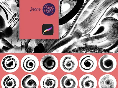 Charcoal Suite for Procreate: brushes procreate