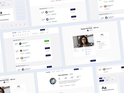 Flow Club UI 2024 club community coworking flow club ui web web site webcam