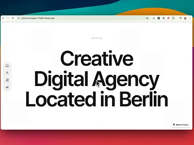 Portfolio landing page design framer landing page portfolio template ui design uiux website