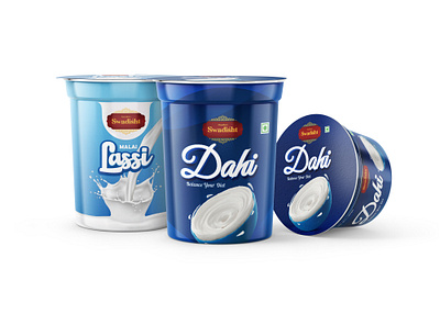 Yogurt Cup Label Design branding dahi design graphic design label design labels and packaging lassi logo packaging design yogurt yogurt label design yogurt packaging