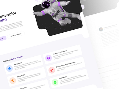 Landing Page — Lunar House design ui ux