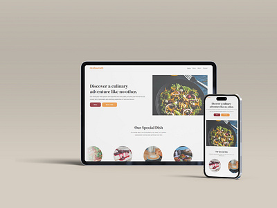 Palatefy - Framer Template design food framer framer template graphic design restaurant template ui website