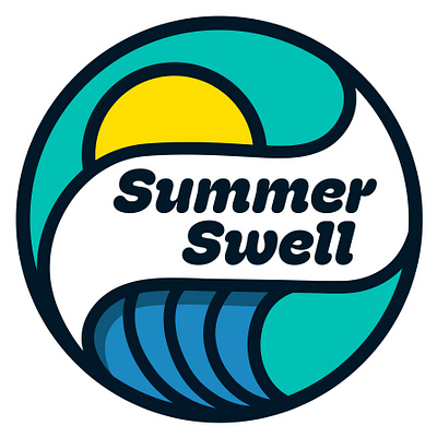 Brand Idenity: Summer Swell Logo brand identity branding design graphic design illustration logo pilot vector