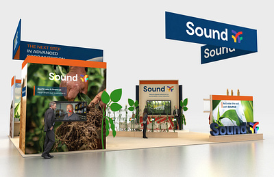 Exhibit Booth: Commodity Classic Expo for Sound Agriculture agriculture branding design exhibit graphic design illustration logo