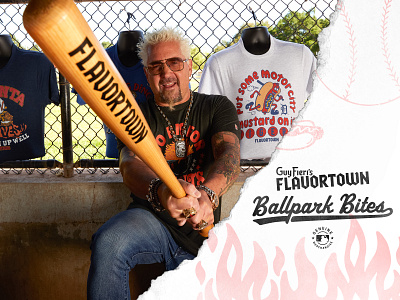 Guy Fieri & MLB Marketing Campaign ballpark baseball bat digital marketing dugout email email design fieri flavorton food food channel guy guy fieri hot dog mlb social marketing sports triple d