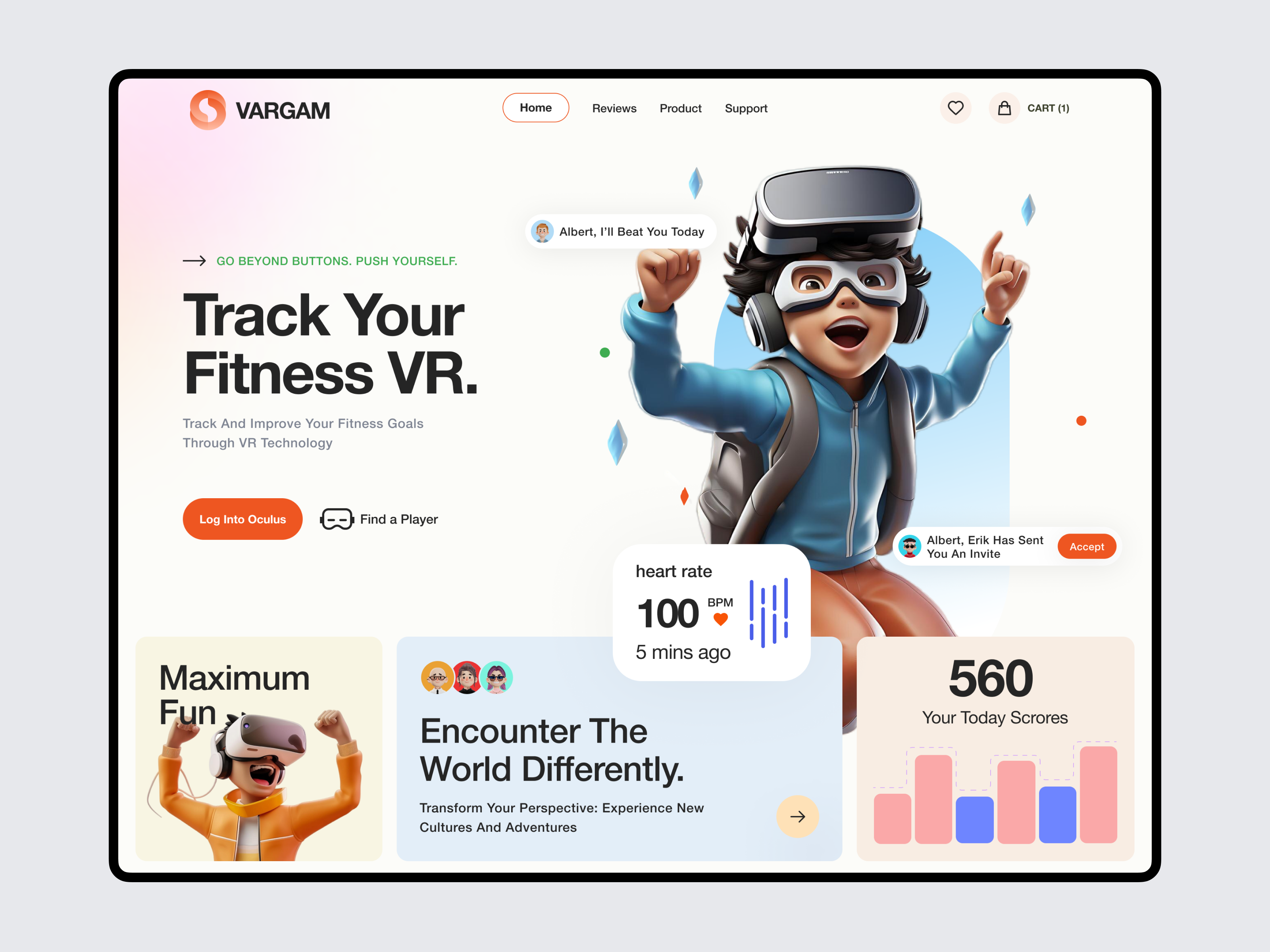 Example of Professional  Landing Page Design
