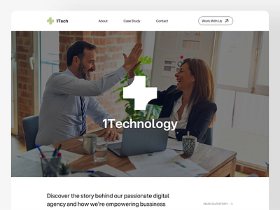 1Tech - IT Agency Website Design agency agency design branding design graphic design information technology logo studio design technology typography ui design uiux web design