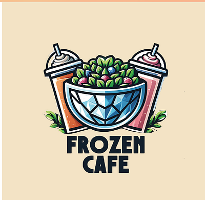 Frozen Cafe LOGO branding logo