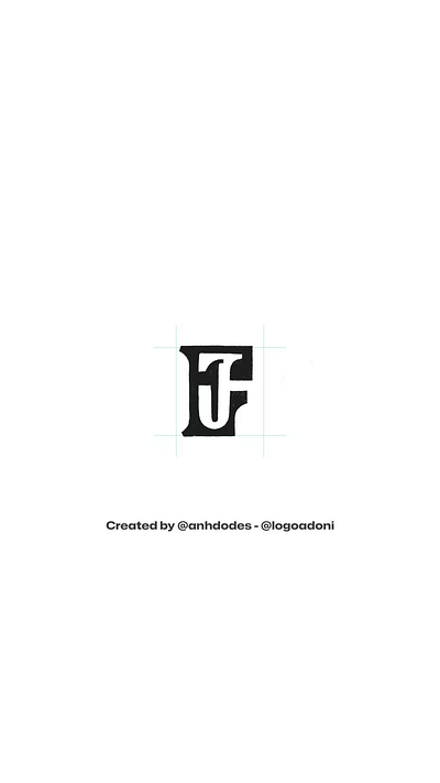 Modern FJ JF monogram typography logo for sale 3d anhdodes animation branding design graphic design illustration letter f letter j logo logo logo design logo designer logodesign minimalist logo minimalist logo design motion graphics ui