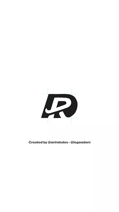 sleek DR RD monogram typography logo for sale 3d anhdodes animation branding design graphic design illustration letter d logo letter r logo logo logo design logo designer logodesign minimalist logo minimalist logo design motion graphics ui