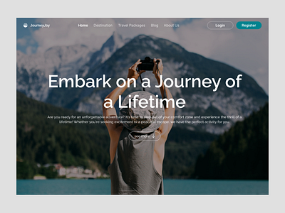 JourneyJoy - travel website design design travel ui ux web