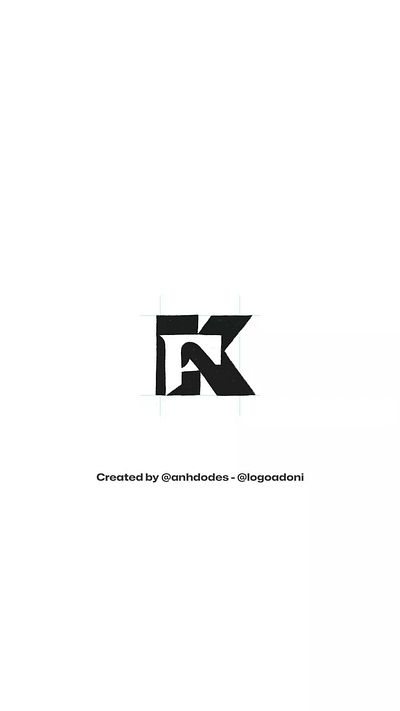 Modern bold FK KF monogram typography logo for sale 3d anhdodes animation branding design graphic design illustration lettering logo logo logo design logo designer logodesign minimalist logo minimalist logo design monogram logo motion graphics ui