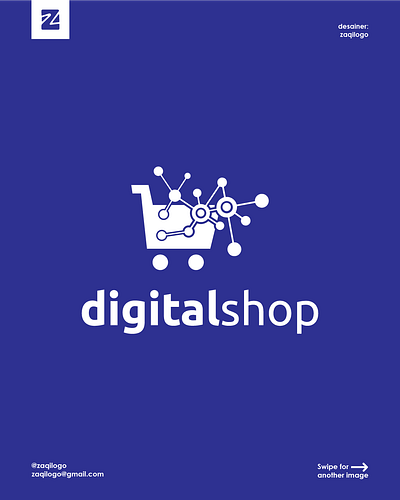 Digital Shop Logo branding design digital digital shop logo lgo logo logos logotype simple simple logo vecor vector