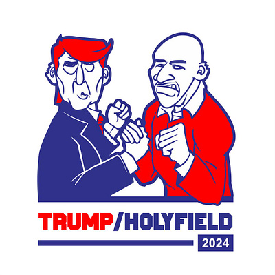 election caracter caricature ear graphic design holyfield injure trump vector