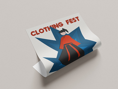 Clothing Festival Poster Design advertising custom design custom poster design event event poster graphic design illustration marketing poster poster design typography vector vector art vector illustration