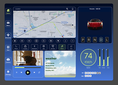 Daily UI 34 Automotive Interface creative design dashboard design graphic design ui design user experience design user interface ux design