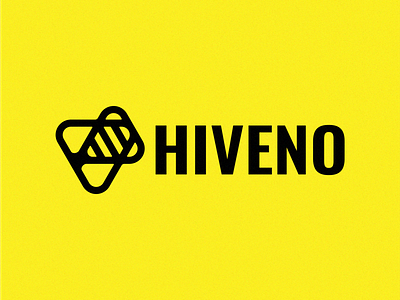 Hiveno app bee beelogo bees branding combination design dualmeaning graphic design hive hiving honey illustration logo logodesign ui ux