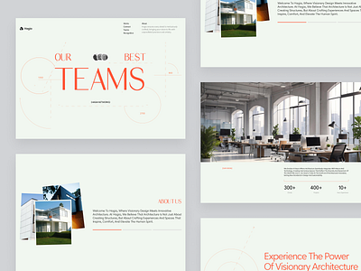 Hagia - About Us Page about page about us agency architecture agency brand identity branding clean company company page design header landing page marketing site minimalist team page typography ui ux web design website