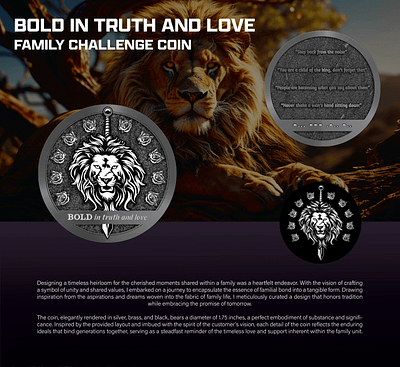 BOLD IN TRUTH AND LOVE FAMILY CHALLENGE COIN comemorative