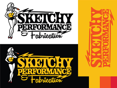 Sketchy Performance & Fab Identity advertising branding design graphic design logo vector