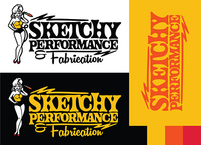 Sketchy Performance & Fab Identity advertising branding design graphic design logo vector