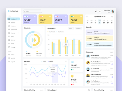 SchoolHub – School Management Dashboard admin dashboard ed tech edducation solutions educational tools educationtech figma template modern education school admin school dashboard school management schoolhub student success teacher support techin education ui design ui inspiration ui showcase ui trends