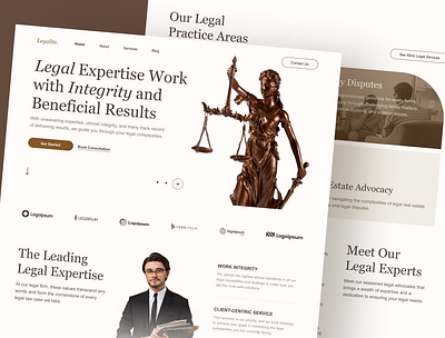 LegaLite – Law Firm Website UI client trust digital lawyer figma template law website lawfirm lawfirm website legal practice legal services legal tech legallite modern law online presence professional design ui inspiration ui show case ui trends uiux design web design