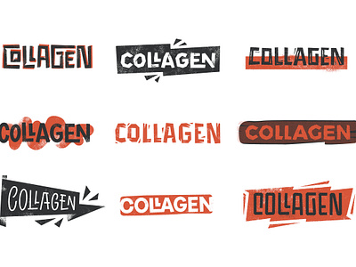 Collagen branding customlettering customtype design identity lettering letters type typography