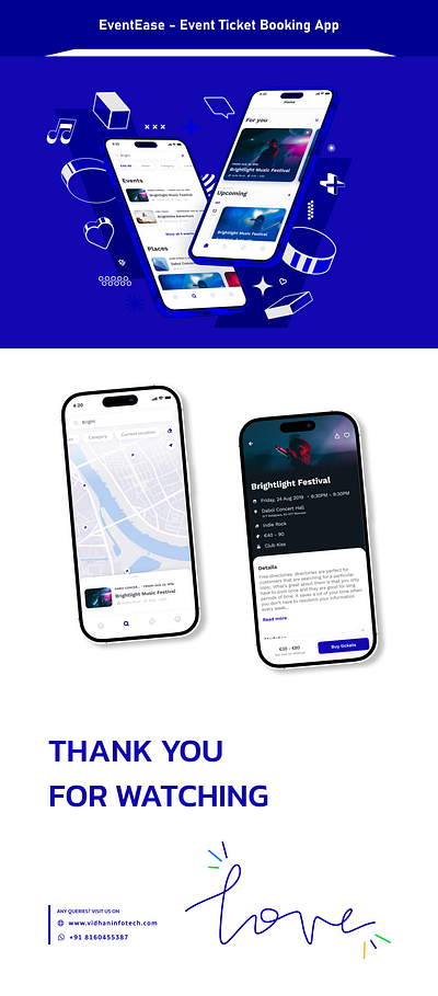 Event Ticket Booking 2024 app booking casestudy concept conference design event figma mobileapp ticket ui