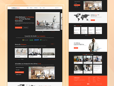 🏢 CollaboraSpace - Your Hub for Innovation and Collaboration 🏢 collaboraspace coworkingspace design designcommunity graphic design modernui typography ui user interface ux webdesign workplacedesign
