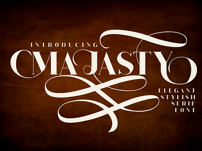 Majasty – Elegant Stylish Serif Font advertising branding font business font classic crafting font design font display font elegant greeting card illustration logo font luxury magazines modern font packaging poster font product design serif stylish typography