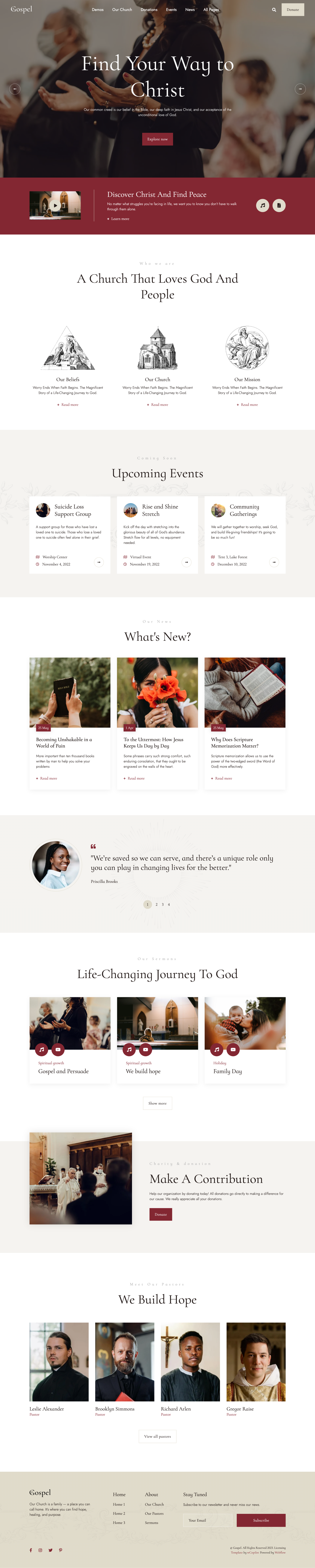 Gospel church templates professional template responsive template seo optimized template ui design user friendly design webdesign webdesigners webflow webflow designers webflow template webflow website webflow website template website design website designers