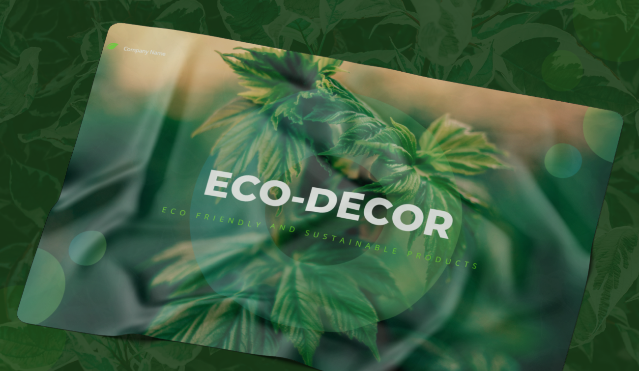 Business Deck Design: Eco and Sustainable Brand business deck design canva deck design eco deck figma graphic design presentation design sustainable brand design sustainable business deck