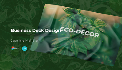 Business Deck Design: Eco and Sustainable Brand business deck design canva deck design eco deck figma graphic design presentation design sustainable brand design sustainable business deck