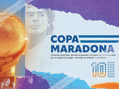 COPA MARADONA - Collaborative Advertising advertising design festival maradona motion design motion graphics sports