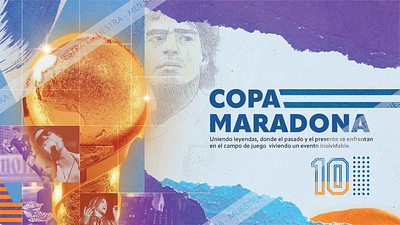 COPA MARADONA - Collaborative Advertising advertising design festival maradona motion design motion graphics sports