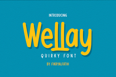 Wellay - Quirky Font branding display font handwritten logo quirky typeface