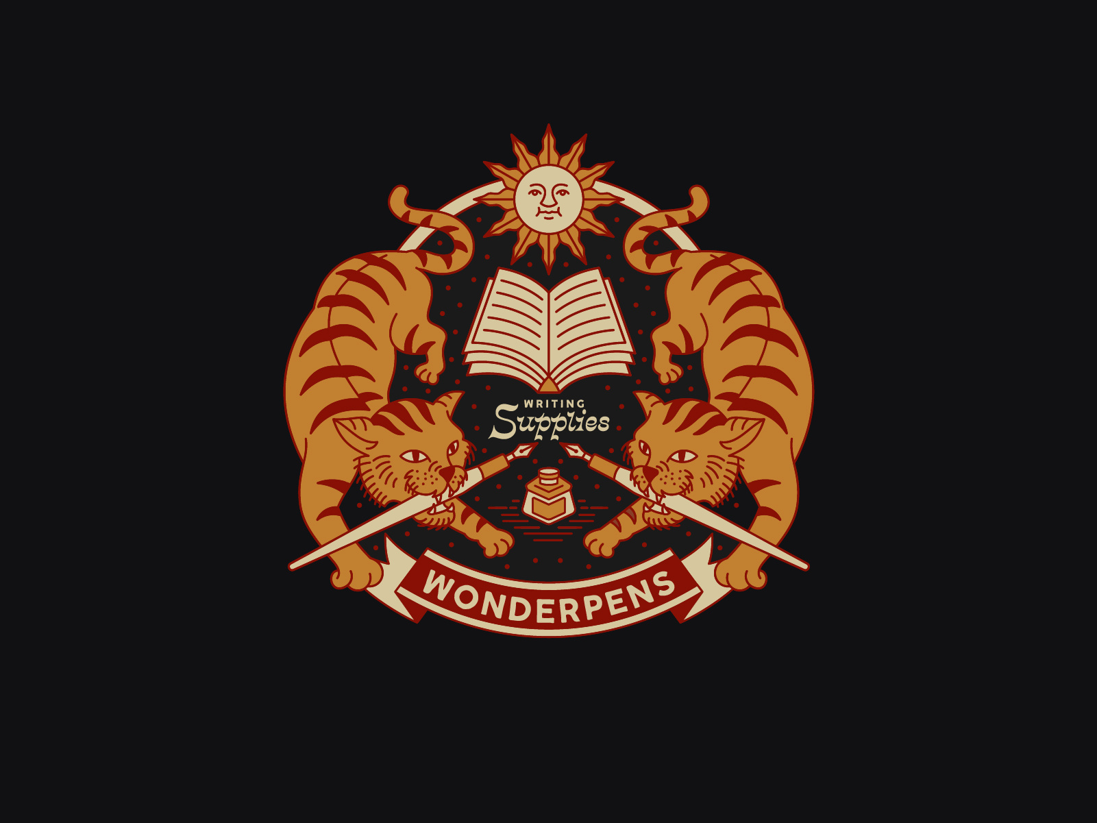 Example of Retro Mascot T Shirt Illustration