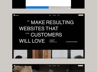 Totonis Agency animation black design minimal motion typography ui ux uxui web
