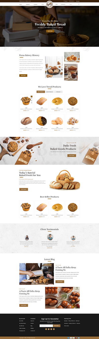 Bakery Shop website Design 3d about us animation bakery banner branding bread design graphic design illustration logo motion graphics theme ui uiux vector website