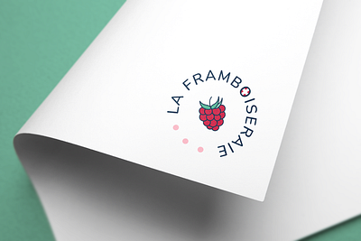 La Framboiseraie Logo Design branding graphic design illustration logo rasperry vector