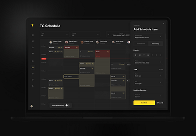 TEDU Admin Portal – Schedule