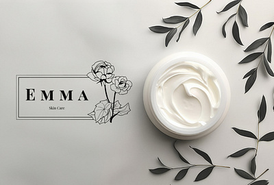 EMMA: 🌿✨ Skin Care Logo Design adobe branding graphic design logo logodesign mockup
