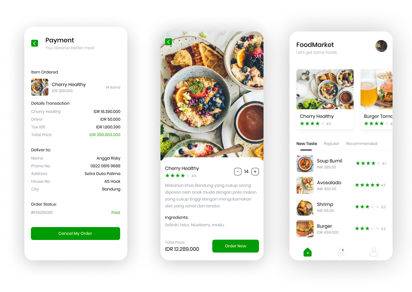 PURE VEG FOOD DELIVERY APPLICATION 3d animation app design branding food graphic design green logo motion graphics ui veg veg food