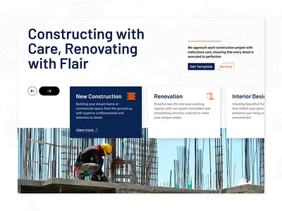Panthouw - Construction & Renovation Website building construction web coorporate framer framer template house rennovation web ui web design web template