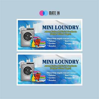 Banner Design "MINI LOUNDRY" advertising banner banner design banners brand identity branding branding design design graphic design illustration visual branding visual design