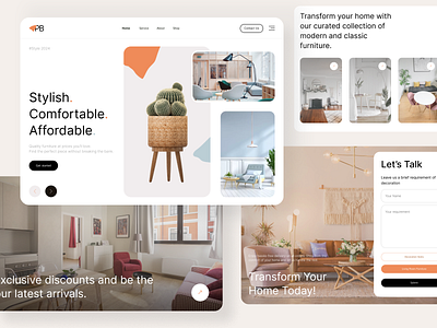 Modern Furniture shop dribbble ecommercedesign furnitureshop modernfurniture uidesign uxdesign